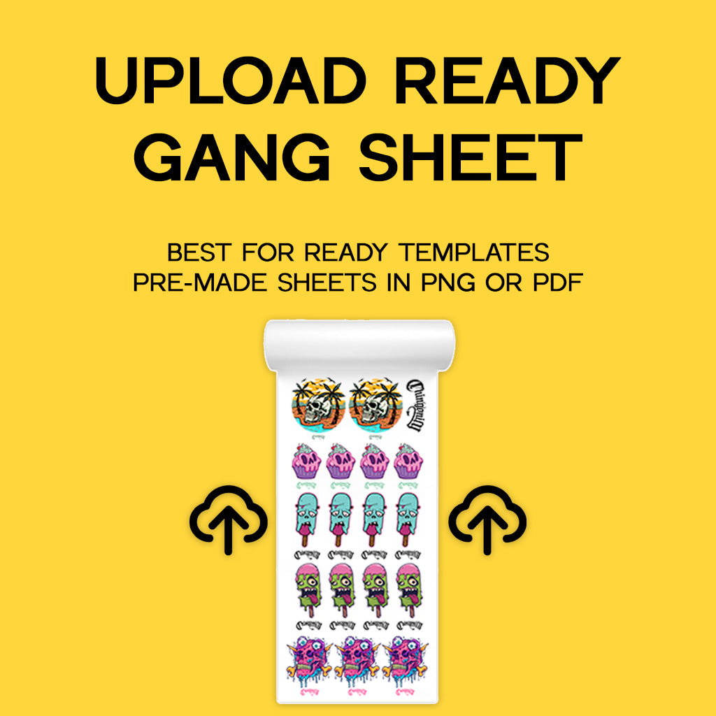 Upload Pre-made DTF Gang Sheet